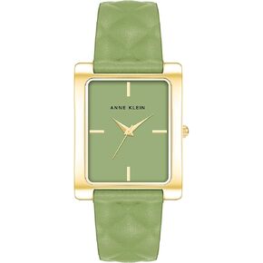 Anne Klein Women's Quilted Leather Strap Watch, AK/4134