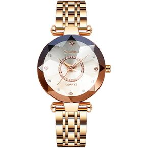 Gosasa Women's Watches Crystal Diamond Quartz Analog Female Watches Luminous Waterproof Stainless Steel Casual Dress Lady Wrist Watches Rose Gold Silver Gold in Saudi Arabia