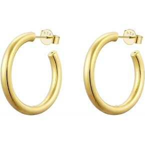 Classic 25mm Hoop Earrings in 925 Sterling Silver