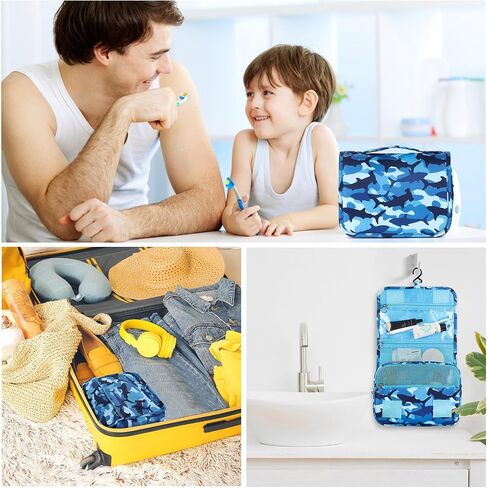 Tie Dye Hanging Toiletry Bag for Girls, Travel Toiletry Bag for Teen Girls Cosmetic Makeup Waterproof Wash Bag Traveling Toiletries, Blue in Saudi Arabia