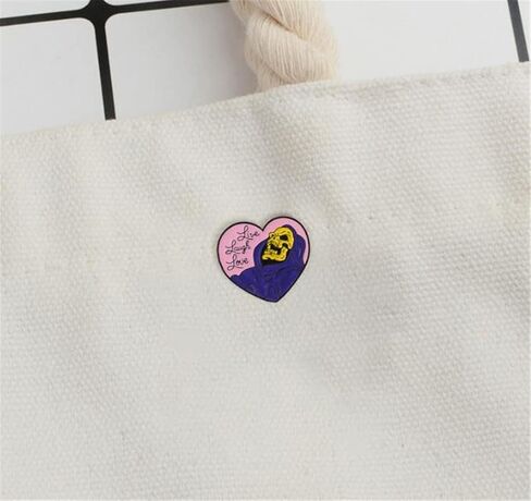 Cute Frog Heart Skull Cowboy Cat Enamel Pins 3Pcs Cartoon Lapel Badge Animal Pin Brooch Hat Bag Clothing Accessories Jewelry Gift, Metal, no gemstone in Kuwait