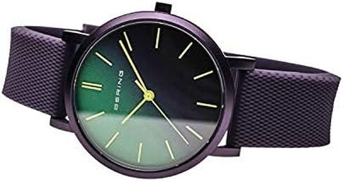 ساعة بيرينغ للجنسين انالوج كوارتز مجموعة ترو أورورا مع حزام سيليكون وكريستال الياقوت in Kuwait