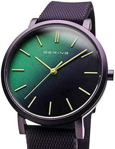 ساعة بيرينغ للجنسين انالوج كوارتز مجموعة ترو أورورا مع حزام سيليكون وكريستال الياقوت in Kuwait