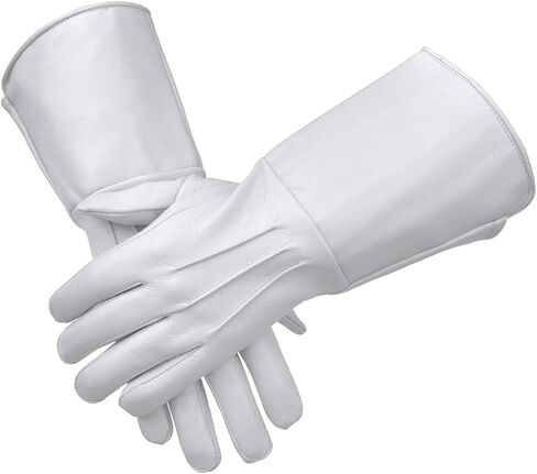 Medieval Gauntlet Leather Cosplay Gloves Long Arm Cuff in Saudi Arabia
