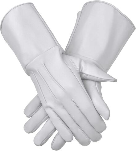 Medieval Gauntlet Leather Cosplay Gloves Long Arm Cuff in Saudi Arabia