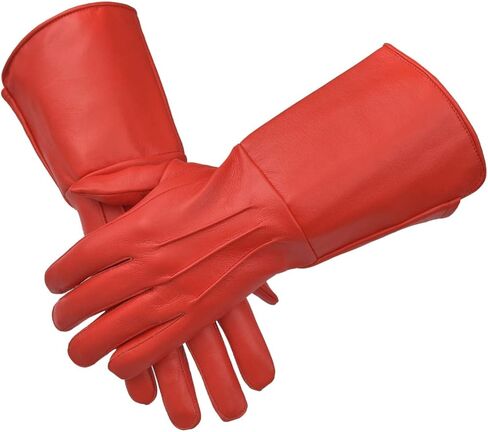 Medieval Gauntlet Leather Cosplay Gloves Long Arm Cuff in Saudi Arabia