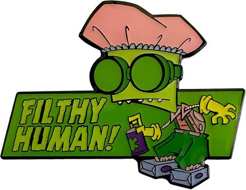 "Filthy Human!" - Invader Zim Collectible Pin in Saudi Arabia