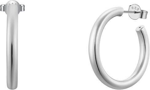 Classic 25mm Hoop Earrings in 925 Sterling Silver in Kuwait
