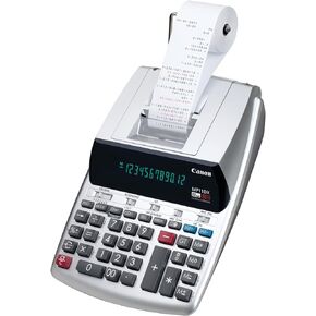 Canon Office Products 2198C001 Canon MP11DX-2 Desktop Printing Calculator with Currency Conversion, Clock and Calendar