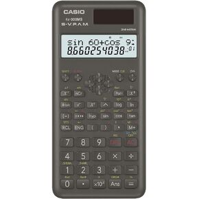 Casio FX300MSPLUS2 Scientific 2nd Edition Calculator, with New Sleek Design., Black, 0.4" x 3" x 6.4"