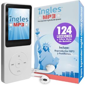 Curso de INGLES MP3, Aprende Ingles en 3 Meses, CURSO DE Ingles (Incluye reproductor mp3 compacto con 124 Lecciones + Libro Guía)
