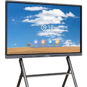 AI-BOARD 55" Smart Board 4K UHD Touchscreen Display Digital Whiteboard for Office and Classroom All-in-One Computer with Wireless Screen Sharing Interactive Whiteboard Armer