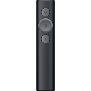 Logitech Spotlight Presentation Remote - Universal Wireless Presentation Clicker with Laser Pointer, Advanced Digital Highlighting, Bluetooth, 30 m Range and Quick Charging - Black