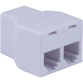Power Gear White Duplex 4P4C in-Line Adapter, Extender for Home or Office, Ideal Used with Answering Machine, Modem, Fax Machine, 76570,1 Pack in Kuwait