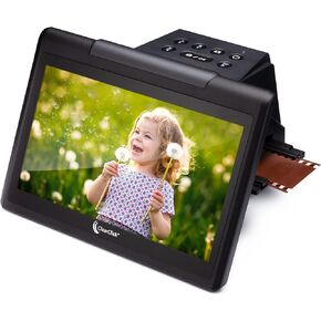 ClearClick Virtuoso 3.0 (Third Generation) 22MP Film & Slide Scanner (35mm, 110, 126) with Large 7" LCD Screen - Convert Slides and Negatives to Digital Photos