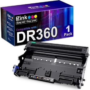 E-Z Ink Compatible Drum Unit Replacement for Brother DR360 DR 360 to use with DCP-7040 DCP-7030 MFC-7840W MFC-7340 MFC-7440N HL-2140 HL-2170W HL-2150N (1 Drum Unit)