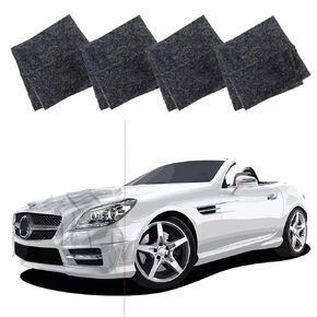 NanoSparkle Cloth for Car Scratches, 2024 Upgrade Nano Sparkle Cloth Car Scratch Remover, 4 Pcs Repair Light Scratches, NanoSparkleCloth Scratch Remover for Vehicles Car Scratch Eraser