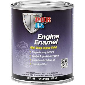 POR-15 Engine Enamel, High Temperature Engine Paint, 16 Fluid Ounces, Chevy Orange…