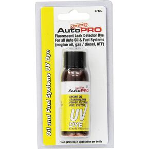 InterDynamics Certified Auto Pro Oil and Fuel System UV Dye Leak Detection for Cars & Trucks & More, 1 Oz, 374CS, Universal