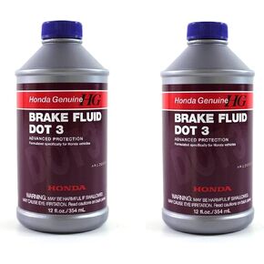 Genuine Honda And Acura Brake Fluid Dot 3 (Pack Of 2)