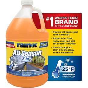 Gallon Rain-X Windshield 2 in 1 Washer Fluid
