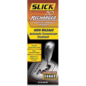 41806015 Recharged High Mileage Automatic Transmission and Engine Treatment, 15-Ounce , black