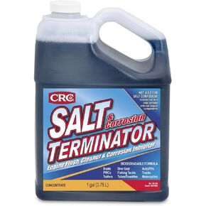 CRC Salt Terminator Engine Flush, Cleaner, And Corrosion Inhibitor, 1 Gallon, Dissolves Salt And Leaves A Protective Coating