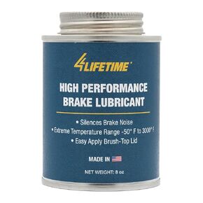 High Temp Ceramic Brake Lubricant - Superior Heat Resistance, Prevents Seizing, Stops Squeaking - Easy Application 8oz Brush Top Can