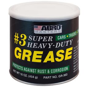 ABRO Masters Super Heavy-Duty #3 Wheel Bearing Grease, 16oz, Sodium-Based, Multi-Purpose Lubricant for Severe Conditions, Ideal for Automotive, Marine, Buses, Trucks, and Tractors