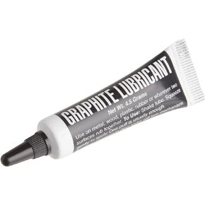Lucky Line Graphite Dry Lock Lubricant Powder, 4.5 Grams (9501), Black and White