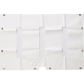 RealTruck Belmor WF-1952-1 White Winterfront Truck Grille Cover for 1987-2018 Kenworth T800, T802, T803