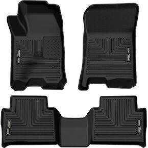 Husky Liners - Weatherbeater | Fits 2023 - 2024 Chevrolet Colorado/GMC Canyon Crew Cab - Front & 2nd Row Liner - Black - 3 Pc. | 99221