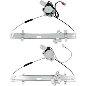 SCITOO Front Left+Front Right Power Window Regulator Replacement for 2001-2005 for Honda Civic,741-742