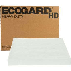 ECOGARD XC10617HD Premium Heavy Duty Truck Cabin Air Filter (8-5/8 x 7-5/8 x 1 inch) Fits 2007-2012 Freightliner Classic, Classic XL, FLC, FLD, Argosy, Century Class, Classic, Condor