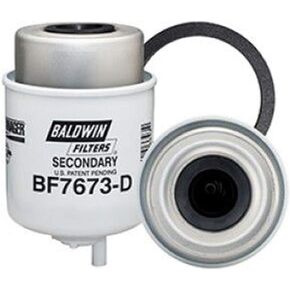 Baldwin Heavy Duty BF7673-D Fuel Filter,5-7/32 x 3-9/32 x 5-7/32 In, White