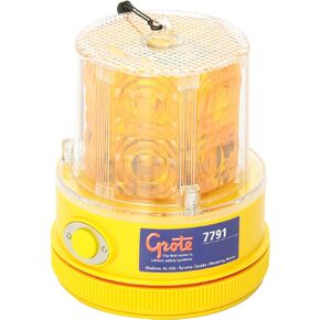 Grote 77913 Yellow 360° Portable Battery Operated LED Warning Light