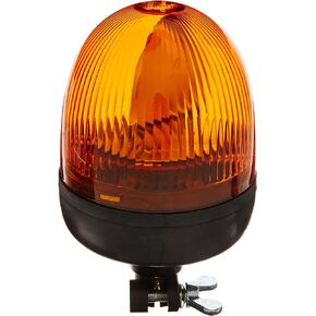 HELLA 009506201 KL Rotacompact Fixed Mount Beacon Warning Light, Rotating Patterns, 12V, Amber