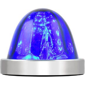 GG Grand General 81862 Clear Watermelon Glass Kit with Amber 18 LED Base and Stainless Steel Bezel