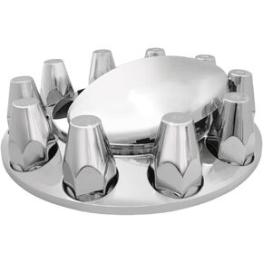 GG Grand General 40130 1-1/2" x 3 Chrome Plated ABS Front Axle Kit w/Push-in 1.5 inches Nut Cover