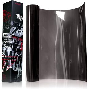 VViViD+ Ultimate Headlight Taillight Tint Vinyl Wrap (12" x 7ft, Light Smoke)