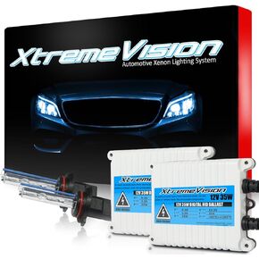 XtremeVision 35W AC Xenon HID Bundle with Slim AC Ballast (1 Pair) and 9005 6000K - 6K Light Blue Xenon Bulbs (1 Pair)