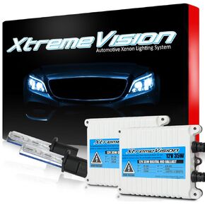 XtremeVision 35W AC Xenon HID Bundle with Slim AC Ballast (1 Pair) and H1 5000K - 5K Bright White Xenon Bulb (1 Pair)