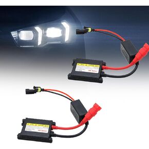 2PCS HID Ballast, Car Xenon HID Ballast, DC 12V 35W Universal Xenon Headlight Ballast Kit, Super Slim Xenon Ballast, Super Slim HID Ballast Kit Suitable for H1 H3 H4 H7 H11 H13 9005 9006 9007 5202 880