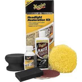 Meguiar's Heavy Duty Headlight Restoration Kit, Car Headlight Cleaner and Restorer