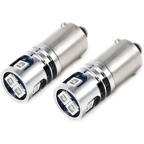PHINLION BA9S 57 LED Light Bulb Ice Blue Super Bright 53 1815 1889 1891 1895 T4W H5W H10W 12V Non Polarity LED Bulbs for Car Interior Map Reading Courtesy Glove Box Dash Instrument Panel Light