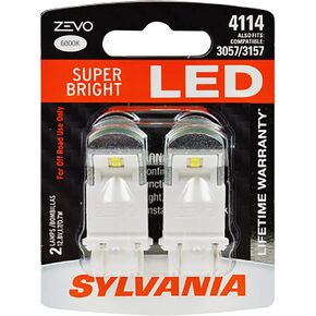 SYLVANIA - 4114 ZEVO LED White Bulb - Bright LED Bulb, Ideal for Daytime Running Lights (DRL) and Back-Up/Reverse Lights (Contains 2 Bulbs)