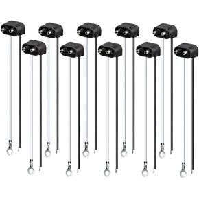 Partsam (10 Plug - Two Wire Pigtail for Sealed Trailer Clearance, Side Marker Lights - 6" Long