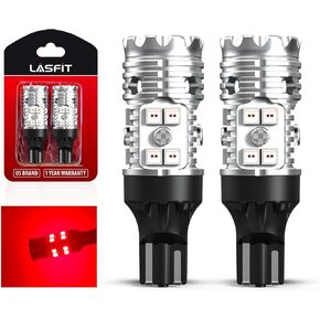 LASFIT Upgraded Red 921 912 T15 CANBUS Ready Error Free Anti Hyper Flash LED Third Brake Center High Mount Stop Light Bulb for Ram 2019-2020, 2023