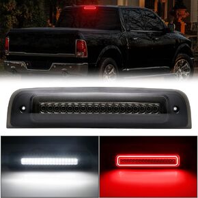 R&F Auto LED Smoked 3rd Brake Light Replacement for Ram 1500/2500 / 3500 (1994-2001) Pickup Truck Roof Cargo Lights High Mount Stop Lamp with Seal Foam Gaskets
