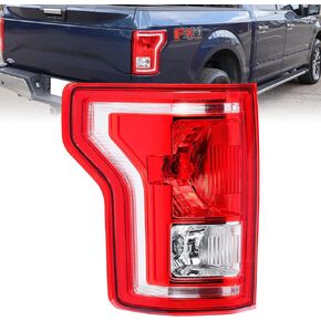 Right Passenger Side Tail Light Compatible With 2015 2016 2017 Ford F150 F-150 Rear Light Brake Lamps - Bulb Included(Right Passenger Side)
